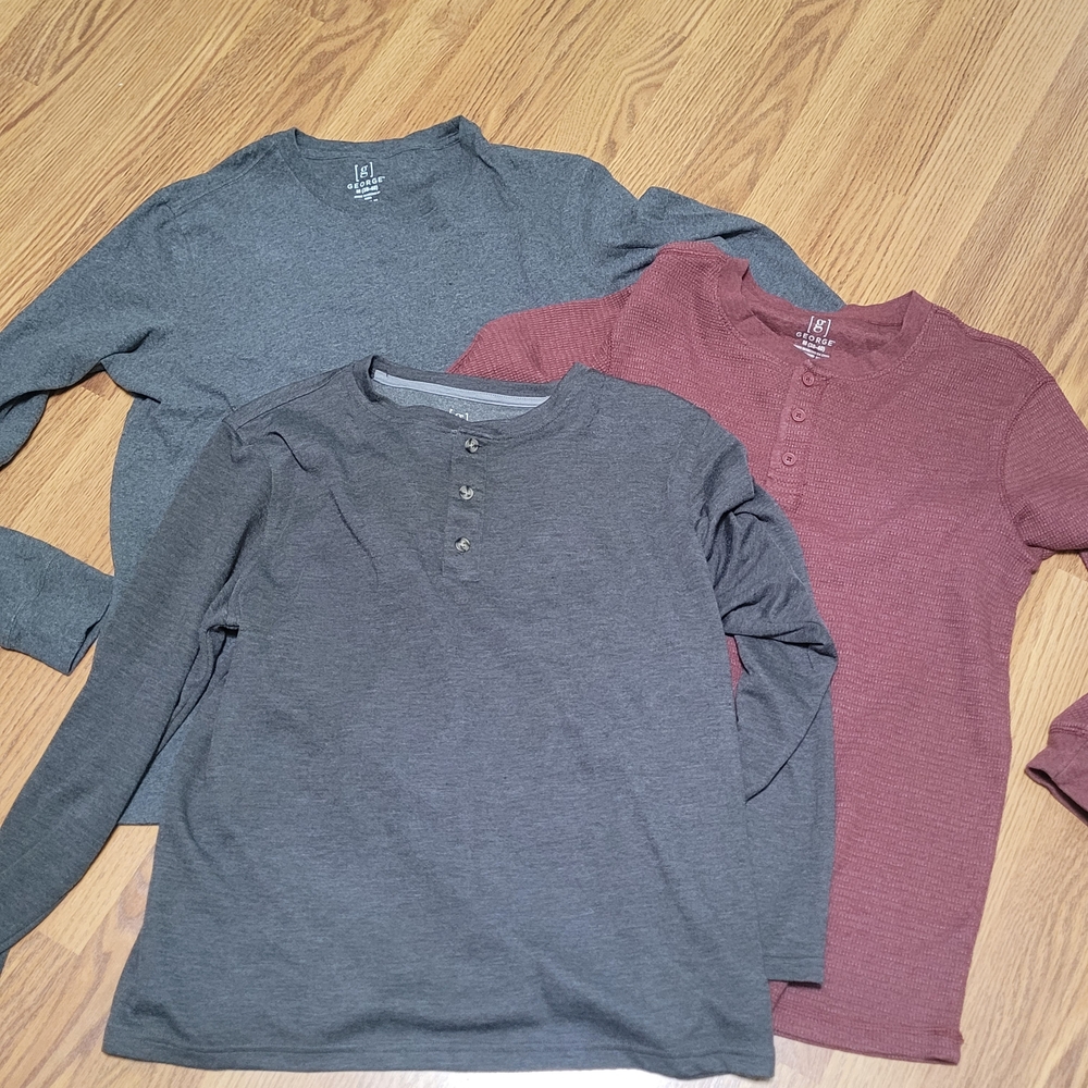 George Heather Gray Long Sleeve Top